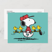 Erdnüsse | Snoopy, Woodstock & Friends Golf Postkarte (Vorne/Hinten)
