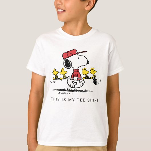 Erdnüsse | Snoopy, Woodstock & Friends Golf T-Shirt (Vorderseite)