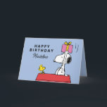 Erdnüsse | Snoopy & Woodstock Geburtstag | Foto hi Karte<br><div class="desc">Machen Sie Ihre Geburtstagsgrüße mit der Peanuts Snoopy & Woodstock Geburtstagskarte Fotokarte ganz besonders! Mit Snoopy und Woodstock mit Platz für Ihr eigenes Foto, ist diese individuell anpassbare Karte perfekt für ein Geburtstagsfest zum Thema Erdnüsse. Personalisieren Sie es mit Ihren eigenen Bild- und Veranstaltungsdetails, um einen lustigen und unvergesslichen Gruß...</div>