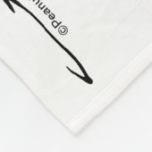 Erdnüsse | Snoopy & Woodstock Gefrorenes Birdbad Fleecedecke (Ecke)