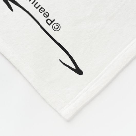 Erdnüsse | Snoopy & Woodstock Gefrorenes Birdbad Fleecedecke (Ecke)