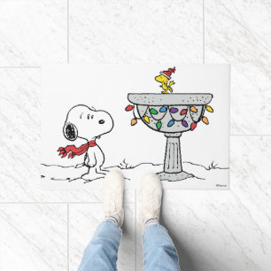 Erdnüsse Snoopy & Woodstock Gefrorenes Birdbad Fußmatte