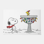 Erdnüsse | Snoopy & Woodstock Gefrorenes Birdbad Fußmatte (Vorderseite)