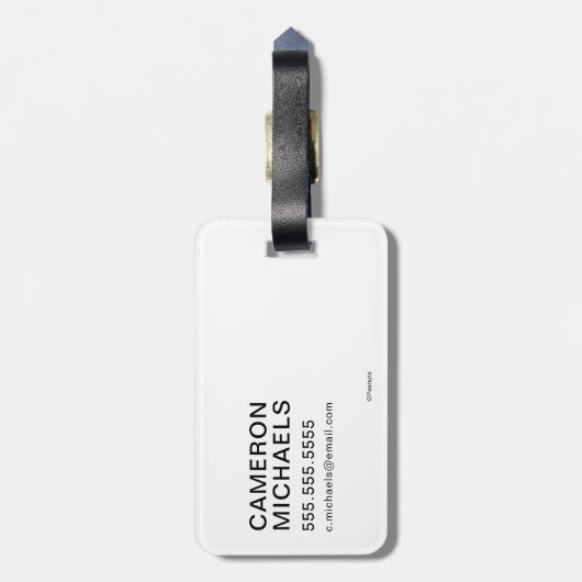 Erdnüsse | Snoopy & Woodstock Gefrorenes Birdbad Gepäckanhänger