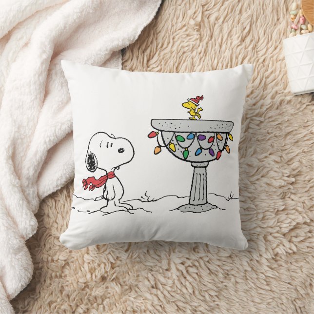 Erdnüsse | Snoopy & Woodstock Gefrorenes Birdbad Kissen (Decke)