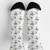 Erdnüsse | Snoopy & Woodstock Gefrorenes Birdbad Socken (Oben)