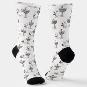 Erdnüsse | Snoopy & Woodstock Gefrorenes Birdbad Socken (Gewinkelt)