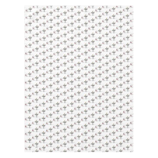 Erdnüsse | Snoopy & Woodstock Gefrorenes Birdbad Tischdecke (Vorderseite)