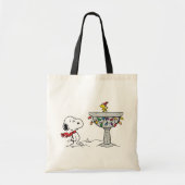 Erdnüsse | Snoopy & Woodstock Gefrorenes Birdbad Tragetasche (Vorne)