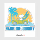 Erdnüsse | Snoopy & Woodstock Genießen Sie die Rei Aufkleber (Blatt)