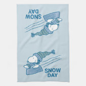 Erdnüsse | Snoopy & Woodstock Geschirrtuch (Vertikal)