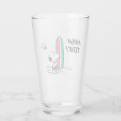 Erdnüsse | Snoopy & Woodstock Glas (Rückseite)