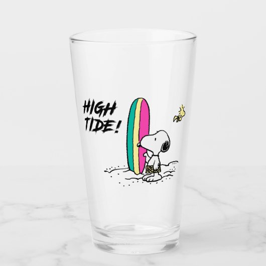 Erdnüsse | Snoopy & Woodstock Glas (Vorderseite)