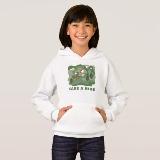 Erdnüsse | Snoopy & Woodstock Glück ist Wandern Hoodie (Vorne ganz)