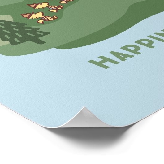 Erdnüsse | Snoopy & Woodstock Glück ist Wandern Poster (Ecke)