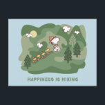 Erdnüsse | Snoopy & Woodstock Glück ist Wandern Postkarte<br><div class="desc">Genießen Sie die Freuden der großen Natur mit der Postkarte "Peanuts" mit Snoopy und Woodstock,  die ein Wandererlebnis genießen. Diese Postkarte ist ideal,  um den Liebhabern der Natur oder den Fans der Erdnüsse fröhliche Botschaften zu senden. Sie erweckt den spielerischen Geist der Erkundung und Freundschaft.</div>