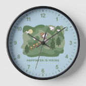 Erdnüsse | Snoopy & Woodstock Glück ist Wandern Uhr (Vorderseite)