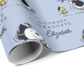 Erdnüsse | Snoopy & Woodstock Glückwunsch Grad Geschenkpapier (Rolleneckpunkt)