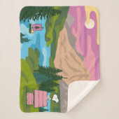 Erdnüsse | Snoopy & Woodstock Großartig im Freien Sherpadecke (Vorderseite)