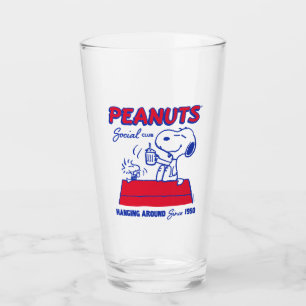 Erdnüsse Snoopy & Woodstock-Hanglage Glas
