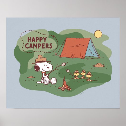 Erdnüsse | Snoopy & Woodstock Happy Campers 2 Poster (Vorne)