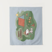 Erdnüsse | Snoopy & Woodstock Happy Campers 2 Wandteppich (Vorderseite)