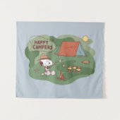 Erdnüsse | Snoopy & Woodstock Happy Campers 2 Wandteppich (Vorderseite (Horizontal))