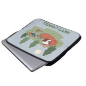 Erdnüsse | Snoopy & Woodstock Happy Campers Laptopschutzhülle (Vorne Knopf)