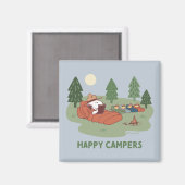 Erdnüsse | Snoopy & Woodstock Happy Campers Magnet (Vorderseite/Rückseite)