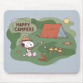 Erdnüsse | Snoopy & Woodstock Happy Campers Mousepad (Vorne)