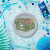 Erdnüsse | Snoopy & Woodstock Happy Campers Pappteller (Party)