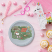 Erdnüsse | Snoopy & Woodstock Happy Campers Pappteller (Party)