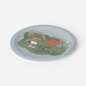 Erdnüsse | Snoopy & Woodstock Happy Campers Pappteller (Schrägansicht)