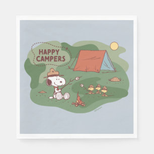 Erdnüsse Snoopy & Woodstock Happy Campers Serviette