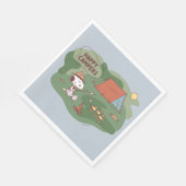 Erdnüsse | Snoopy & Woodstock Happy Campers Serviette (Ecke)