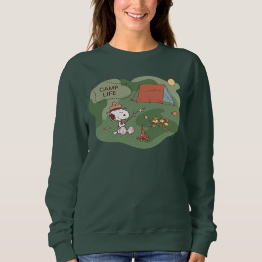 Erdnüsse | Snoopy & Woodstock Happy Campers Sweatshirt (Vorderseite)