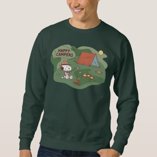 Erdnüsse | Snoopy & Woodstock Happy Campers Sweatshirt (Vorderseite)