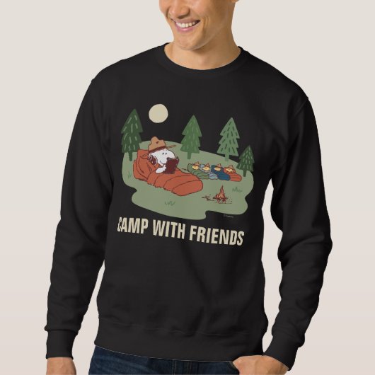 Erdnüsse | Snoopy & Woodstock Happy Campers Sweatshirt (Vorderseite)