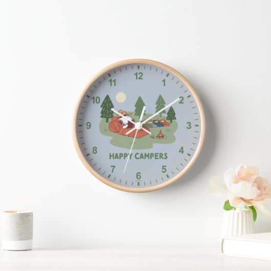 Erdnüsse | Snoopy & Woodstock Happy Campers Uhr (Zuhause)