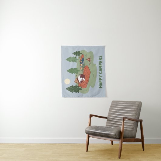 Erdnüsse | Snoopy & Woodstock Happy Campers Wandteppich (Beispiel)