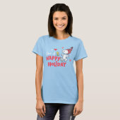 Erdnüsse | Snoopy & Woodstock Happy Holidays T-Shirt (Vorne ganz)