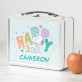 Erdnüsse | Snoopy & Woodstock Happy Metall Brotdose (Beispiel)