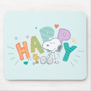 Erdnüsse   Snoopy & Woodstock Happy Mousepad