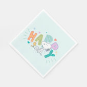 Erdnüsse | Snoopy & Woodstock Happy Serviette (Ecke)