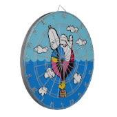 Erdnüsse | Snoopy & Woodstock Heißluftballon Dartscheibe (Vorderseite Links)