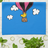 Erdnüsse | Snoopy & Woodstock Heißluftballon Geschirrtuch (Gefaltet)