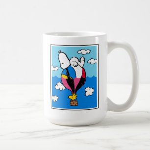 Erdnüsse Snoopy & Woodstock Heißluftballon Kaffeetasse