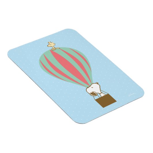 Erdnüsse | Snoopy & Woodstock Heißluftballon Magnet (Rechte Seite)