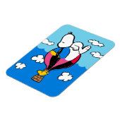 Erdnüsse | Snoopy & Woodstock Heißluftballon Magnet (Linke Seite)