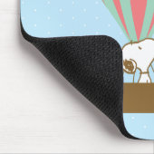 Erdnüsse | Snoopy & Woodstock Heißluftballon Mousepad (Ecke)